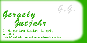 gergely gutjahr business card